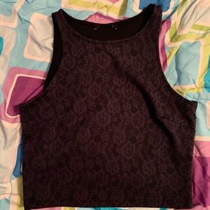 Tops - Faux lace crop top Tops - Faux lace crop top